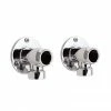 Nuie Backplate Elbow Unions - Wall Mtd Couplings - A312