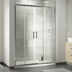 Nuie Pacific Double Sliding Shower Door - Various Sizes -Nuie Sales Store AQSLD14 D6 460