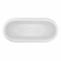 Nuie Alice 1750 Double Ended Roll Top Slipper Bath With Skirt -Nuie Sales Store Alice 1750 Double Ended Slipper Freestanding Bath with Skirt NFB002 d 375