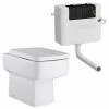 Nuie Bliss Square Back To Wall Pan Inc. Soft Close Top Fix Seat + Concealed Cistern -Nuie Sales Store CBL006SEAT P1