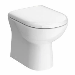 Nuie Cubix Gloss White Vanity Unit With Concealed Cistern, D-Shaped BTW Pan & Soft Close Seat -Nuie Sales Store CXCCDBTWP d2 460