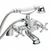Nuie Viscount Bath Shower Mixer With Small Handset - Chrome -Nuie Sales Store DEL001 X384 P