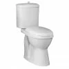 Nuie Single Flush High Rise Close Coupled Toilet - DOCMP100
