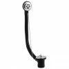 Nuie Bath Waste & Overflow With Brass Plug & Ball Chain - Chrome - E396 -Nuie Sales Store E396 np