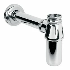 Nuie Basin Bottle Trap With 190mm Extension Tube - Chrome - EA370