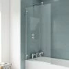 Nuie Ella 1400 Hinged Square Bath Screen - ERSSQ