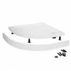 Nuie Easy Plumb Shower Tray Panel And Leg Set (1200 X 1000 Curved Panel) - LEGB