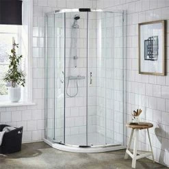 Nuie Ella Quadrant Shower Enclosure - 800 X 800mm - ERQ8 - Enclosure Only