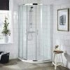 Nuie Ella Quadrant Shower Enclosure With Pearlstone Tray - 800 X 800mm - ERQ8-NTP105