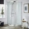 Nuie Ella Quadrant Shower Enclosure + Pearlstone Tray (900 X 900mm) -Nuie Sales Store Ella Quadrant Shower Enclosure with Pearlstone Tray p