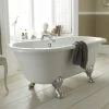 Nuie Grosvenor 1700 X 745mm Double Ended Roll Top Bath Inc. Chrome Legs -Nuie Sales Store Grosvenor 1700mm Double Ended Free Standing Bath with Chrome Leg Set p