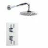 Nuie - Series F II Twin Concealed Thermostatic Shower Valve With Round Shower Head 2 Nuie - Series F II Twin Concealed Thermostatic Shower Valve With Round Shower Head -Nuie Sales Store JTY312CRZRDARM p