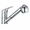 Nuie Eon Mono Kitchen Tap With Pull Out Rinser - Chrome - KA307