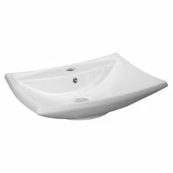 Nuie - 605 X 445mm Rectangular Ceramic Counter Top Basin - 1 Tap Hole - NBV116