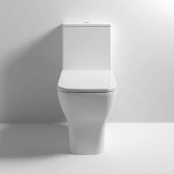 Nuie Ava Rimless Short Projection Close Coupled Toilet + Soft Close Seat - NCG450 -Nuie Sales Store NCG450 d2 460