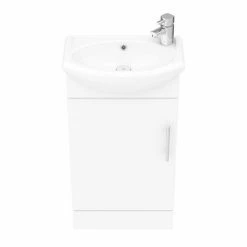 Nuie Sienna 420mm Vanity Unit (High Gloss White - Depth 200mm) -Nuie Sales Store NVS100 D4 460
