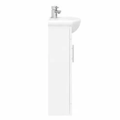 Nuie Sienna 420mm Vanity Unit (High Gloss White - Depth 200mm) -Nuie Sales Store NVS100 D6 460