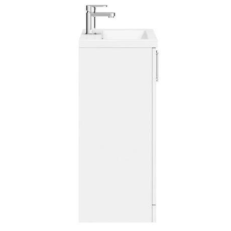Nuie Pallas 500 Modern Gloss White Floor Standing Vanity Unit 6 Nuie Pallas 500 Modern Gloss White Floor Standing Vanity Unit - Image 5