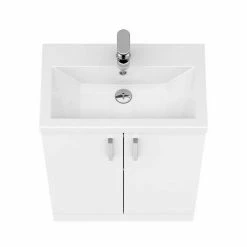 Nuie Pallas 600 Modern Gloss White Floor Standing Vanity Unit 14 Nuie Pallas 600 Modern Gloss White Floor Standing Vanity Unit -Nuie Sales Store PAL027E nw d5 460