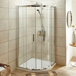 Nuie Pacific 1850mm Quadrant Shower Enclosure (Various Sizes) -Nuie Sales Store Pacific Quadrant Shower Enclosure d2 460