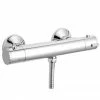 Nuie ABS Round Thermostatic Bar Valve - Bottom Outlet - Chrome - VBS001 -Nuie Sales Store Premier ABS Round Thermostatic Bar Valve Bottom Outlet Chrome VBS001 p