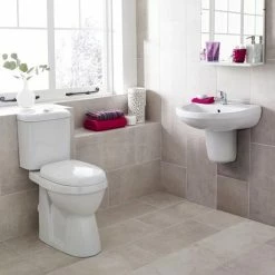 Nuie Caledon 4-Piece Modern Cloakroom Suite