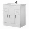 Nuie Cardinal Minimalist Gloss White Vanity Unit W800 X D400mm - VTMW800 -Nuie Sales Store Premier Cardinal Minimalist Gloss White Vanity Unit W800 x D400mm VTMW800 p