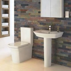 Nuie Clara Basin & Full Pedestal - 1 Tap Hole 7 Nuie Clara Basin & Full Pedestal - 1 Tap Hole -Nuie Sales Store Premier Clara Basin Full Pedestal n d1 460