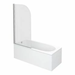 Nuie Curved Top Straight Hinged Barmby Shower Bath
