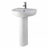 Nuie - Ivo Basin 1TH With Full Pedestal - 2 Size Options 2 Nuie - Ivo Basin 1TH With Full Pedestal - 2 Size Options -Nuie Sales Store Premier Ivo Basin 1TH with Full Pedestal p