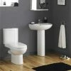 Nuie Ivo Ceramic 4 Piece Bathroom Suite - 1 Or 2 Tap Holes -Nuie Sales Store Premier Ivo Ceramic 4 Piece Bathroom Suite n p