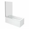 Nuie Square Hinged Linton Shower Bath