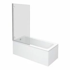 Nuie Square Hinged Linton Shower Bath