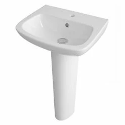 Nuie Renoir Compact Basin & Full Pedestal - 1 Tap Hole -Nuie Sales Store RFP d4 460