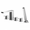 Nuie Sanford Chrome Deck Mounted 5TH Bath Shower Mixer - SAN314