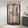 Nuie Pacific Black Profile Quadrant Shower Enclosure 1 Nuie Pacific Black Profile Quadrant Shower Enclosure -Nuie Sales Store SQU8BP P