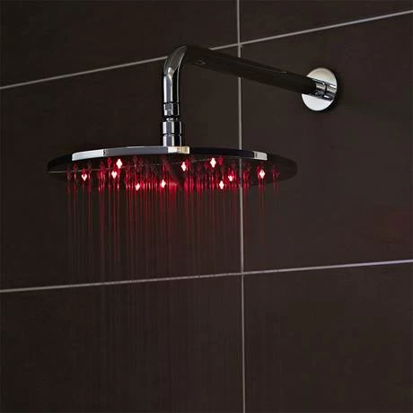 Nuie - 300mm Round LED Fixed Shower Head - STY071 7 Nuie - 300mm Round LED Fixed Shower Head - STY071 - Image 5