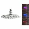 Nuie - 200mm Round LED Fixed Shower Head - STY069 2 Nuie - 200mm Round LED Fixed Shower Head - STY069 -Nuie Sales Store STY069 P1