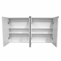 Nuie Sales Store -Nuie Sales Store Ultra 1200x110mm Minimalist Mirror Cabinet 4 Doors White LUXMW1200 d1 375