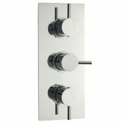 Nuie Quest Triple Concealed Thermostatic Shower Valve - Chrome - JTY314