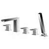 Nuie Windon Chrome Deck Mounted 5TH Bath Shower Mixer - WIN314