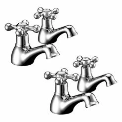 Nuie Viscount Range Bath & Basin Taps - Chrome
