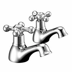 Nuie Viscount Range Basin Taps - Chrome - X381