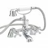 Nuie Viscount Range Bath Shower Mixer With Small Handset - Chrome - X384