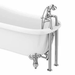 Nuie Bloomsbury Bath Shower Mixer With Extended Leg Set - Chrome -Nuie Sales Store XM314 DA314 d2 460